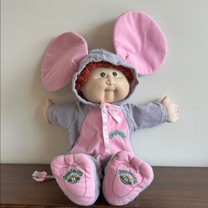 Cabbage patch doll in mouse costume 12” doll